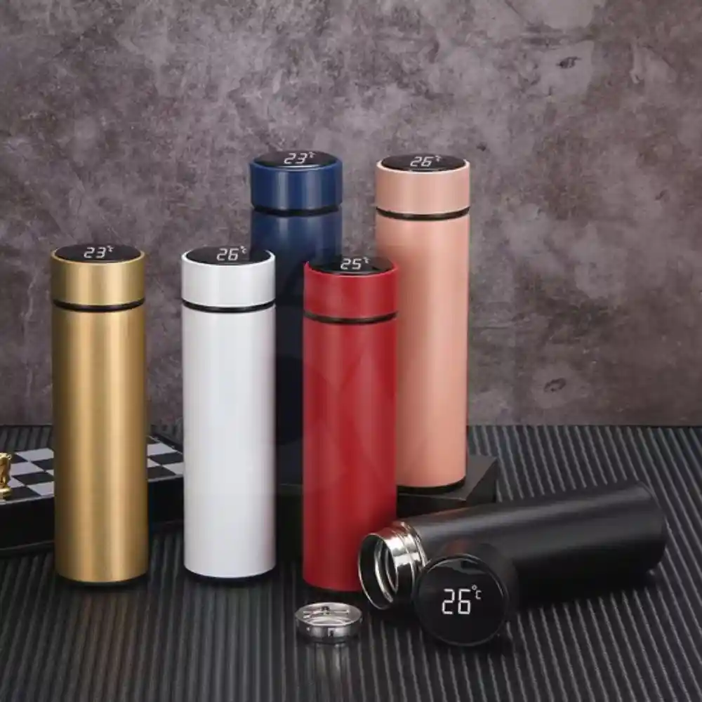 LED Display Water Bottle Flask